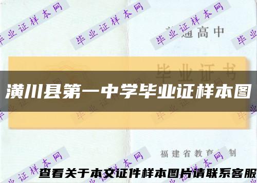 潢川县第一中学毕业证样本图缩略图