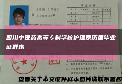 四川中医药高等专科学校护理系历届毕业证样本缩略图