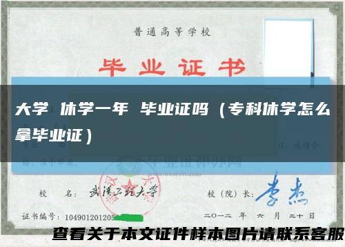 大学 休学一年 毕业证吗（专科休学怎么拿毕业证）缩略图