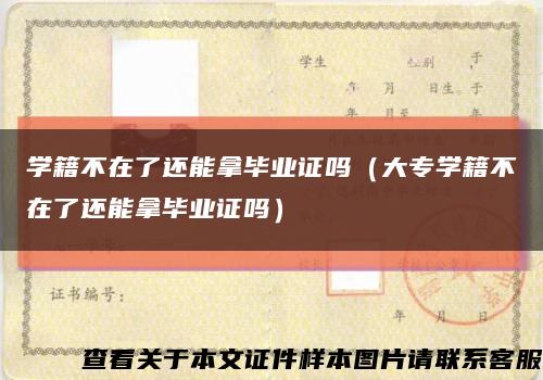 学籍不在了还能拿毕业证吗（大专学籍不在了还能拿毕业证吗）缩略图