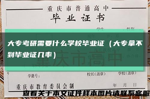 大专考研需要什么学校毕业证（大专拿不到毕业证几率）缩略图