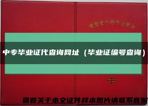 中专毕业证代查询网址（毕业证编号查询）缩略图