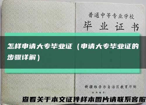 怎样申请大专毕业证（申请大专毕业证的步骤详解）缩略图