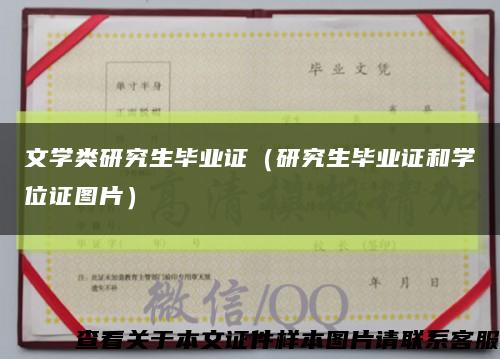 文学类研究生毕业证（研究生毕业证和学位证图片）缩略图