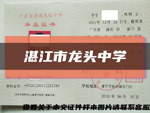 湛江市龙头中学缩略图