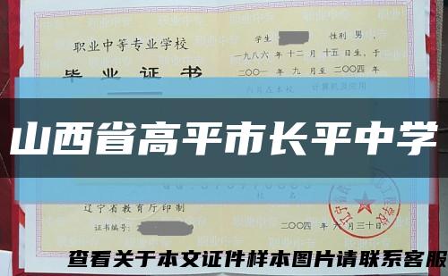 山西省高平市长平中学缩略图