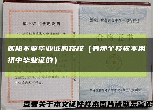 咸阳不要毕业证的技校（有那个技校不用初中毕业证的）缩略图