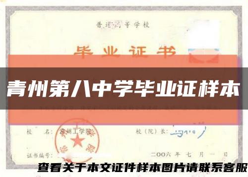 青州第八中学毕业证样本缩略图