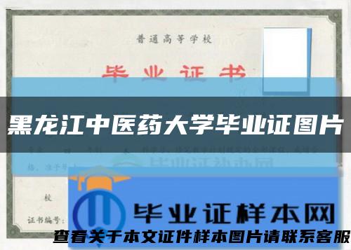 黑龙江中医药大学毕业证图片缩略图