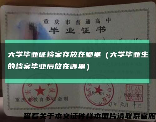 大学毕业证档案存放在哪里（大学毕业生的档案毕业后放在哪里）缩略图