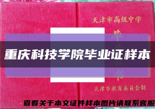 重庆科技学院毕业证样本缩略图