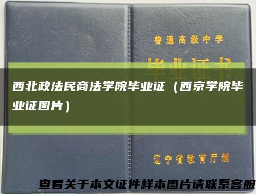 西北政法民商法学院毕业证（西京学院毕业证图片）缩略图