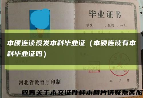 本硕连读没发本科毕业证（本硕连读有本科毕业证吗）缩略图