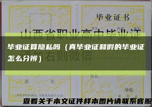 毕业证算隐私吗（真毕业证和假的毕业证怎么分辨）缩略图