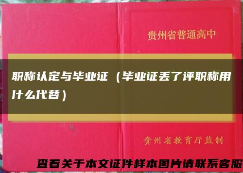 职称认定与毕业证（毕业证丢了评职称用什么代替）缩略图