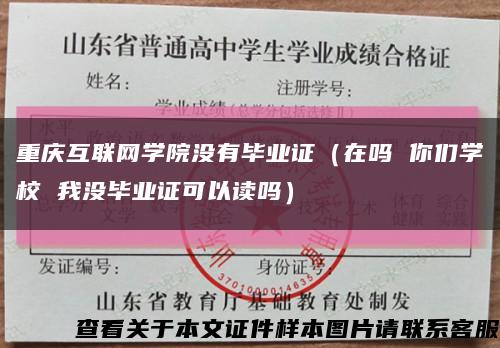 重庆互联网学院没有毕业证（在吗 你们学校 我没毕业证可以读吗）缩略图