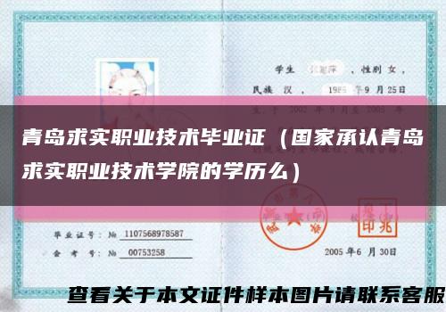 青岛求实职业技术毕业证（国家承认青岛求实职业技术学院的学历么）缩略图