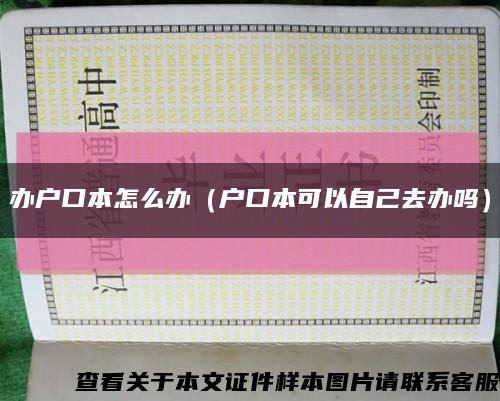 办户口本怎么办（户口本可以自己去办吗）缩略图