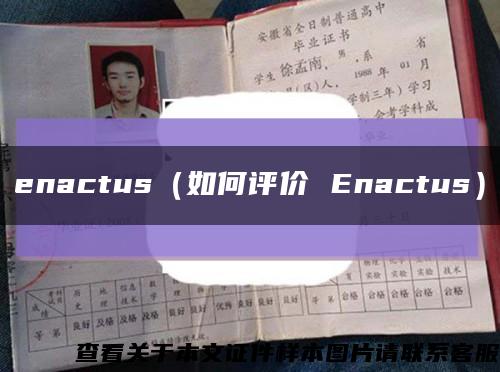 enactus（如何评价 Enactus）缩略图