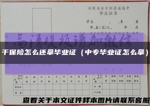 干保险怎么还拿毕业证（中专毕业证怎么拿）缩略图
