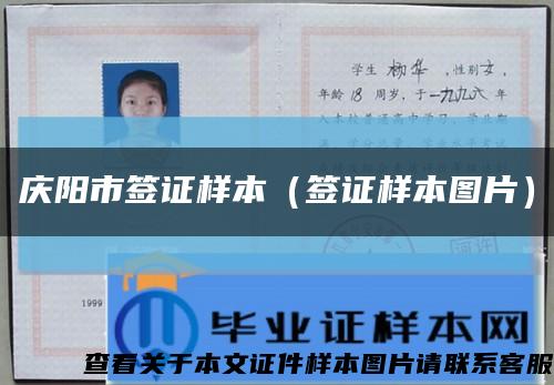 庆阳市签证样本（签证样本图片）缩略图