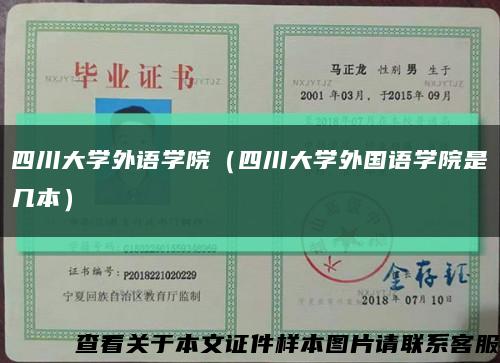 四川大学外语学院（四川大学外国语学院是几本）缩略图