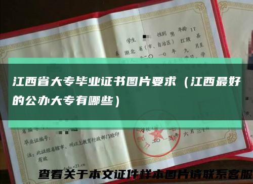 江西省大专毕业证书图片要求（江西最好的公办大专有哪些）缩略图