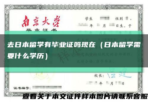 去日本留学有毕业证吗现在（日本留学需要什么学历）缩略图