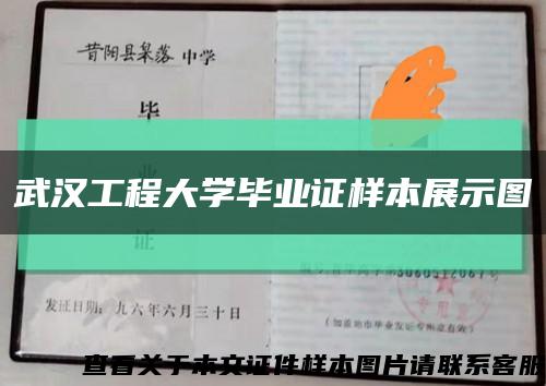 武汉工程大学毕业证样本展示图缩略图