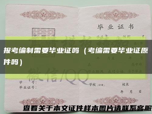报考编制需要毕业证吗（考编需要毕业证原件吗）缩略图