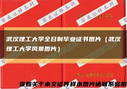 武汉理工大学全日制毕业证书图片（武汉理工大学风景图片）缩略图