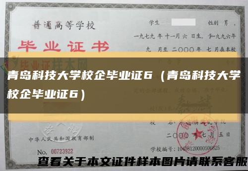 青岛科技大学校企毕业证6（青岛科技大学校企毕业证6）缩略图