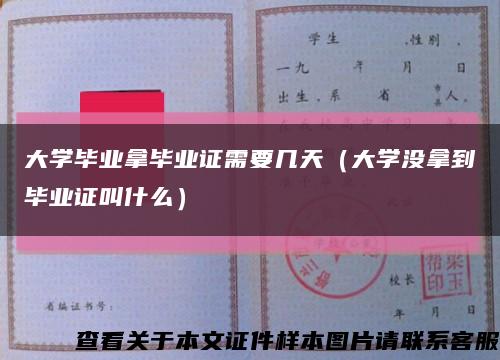大学毕业拿毕业证需要几天（大学没拿到毕业证叫什么）缩略图