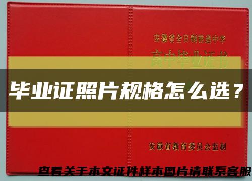 毕业证照片规格怎么选？缩略图