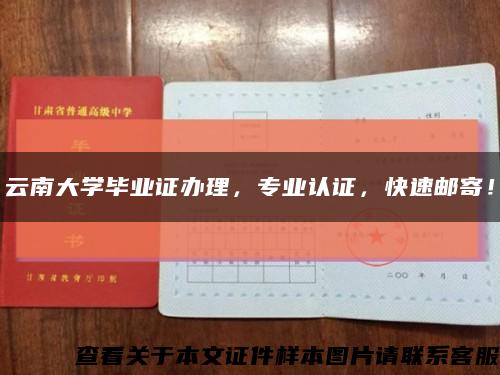 云南大学毕业证办理，专业认证，快速邮寄！缩略图