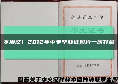 不用愁！2012年中专毕业证图片一网打尽缩略图