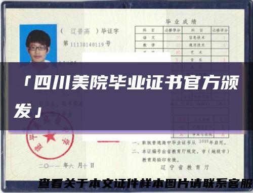 「四川美院毕业证书官方颁发」缩略图