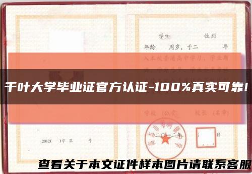 千叶大学毕业证官方认证-100%真实可靠!缩略图