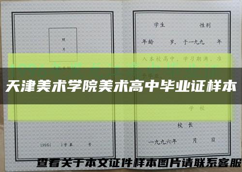 天津美术学院美术高中毕业证样本缩略图