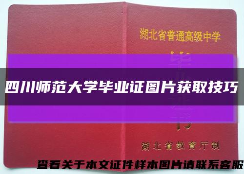 四川师范大学毕业证图片获取技巧缩略图