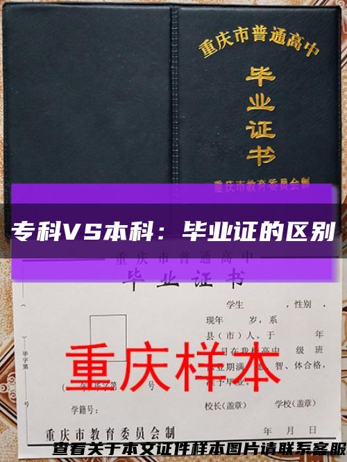 专科VS本科：毕业证的区别缩略图