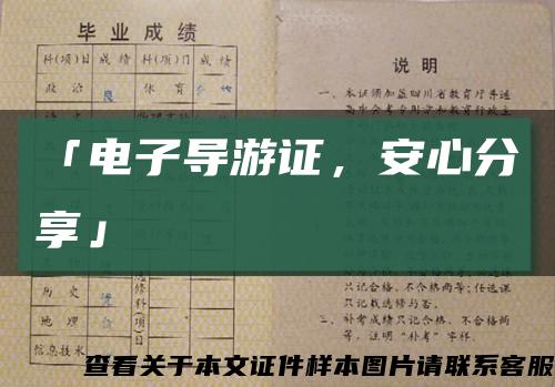 「电子导游证，安心分享」缩略图