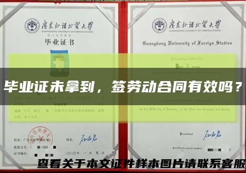 毕业证未拿到，签劳动合同有效吗？缩略图