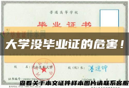 大学没毕业证的危害！缩略图
