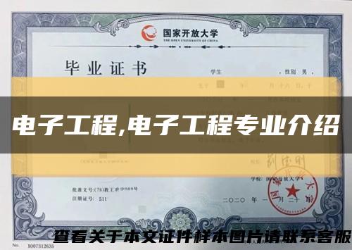 电子工程,电子工程专业介绍缩略图