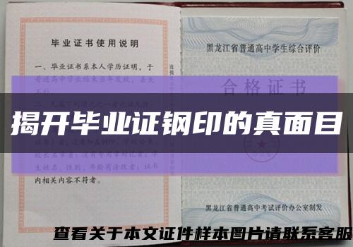 揭开毕业证钢印的真面目缩略图