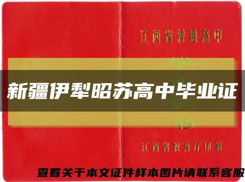 新疆伊犁昭苏高中毕业证缩略图