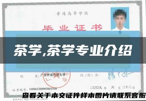 茶学,茶学专业介绍缩略图