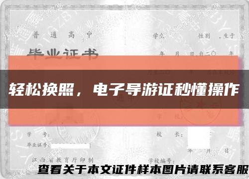 轻松换照，电子导游证秒懂操作缩略图