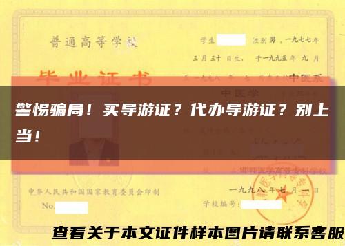 警惕骗局！买导游证？代办导游证？别上当！缩略图